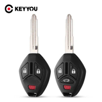 KEYYOU 3 2+1 Buttons Remote Key Shell Case For Mitsubishi Endeavor 2007 2008 2009 2010 2011