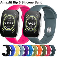 22mm Silicone Strap for Amazfit Bip5 Bip 5 Band Replacement Smaertwatch Wristband Soft Bracelet Belt WatchBand Amazfit Bip-5