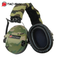 TAC-SKY Tactical Headset SORDIN IPSC Silicone Protective Earmuffs Pickup Noise Reduction Hunting Airgun Shooting Headphones