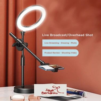 [BIG SALE] KINGLUCKY K5 Tripod Overhead Stand Hp + Lampu Stand Holder Bracket 360° Tripod Konten | T