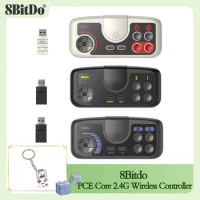 8BitDo PCE Core 2.4G Wireless Controller for N- Switch Gamepad for PC Engine Mini PC Engine CoreGrafx Mini TurboGrafx-16 Mini