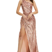 2022 Elegant Dress Evening Gowns for Women Yellow Gown Party Dress Evening Dresses Fo Rmal Dress Gold Evening Gown