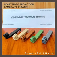 Mounting GoPro Action Camera To Picatinny - Dudukan GoPro Action Camera ke Rell Pikatini HITAM