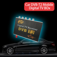 Mobile Digital Car DVB-T2 H.264 MPEG4 HD 1080P Digital TV Receiver Box support PVR function and USB