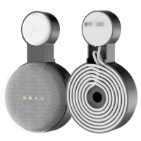 Outlet Wall Mount Holder For Google Nest Mini (2st Gen) Google Home Mini (1st Gen) Cord Management For Google Mini Smart Speaker