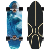 Land Surfboard S7 Steering Smooth Surfing Surfskate Board Land Surf Skate Board Fish Board Longboard Surf Land Skateboard