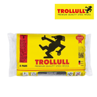【德國Trollull】專業鋼絲絨 粗目3號-8片裝(TRL771234)