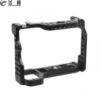 FEICHAO Aluminum Alloy Camera Cage Protective Case with 1/4 Holes Cold Shoe Mount for Sony A92 A9II for Canon M6markII M6 Mark 2