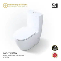 Germany Brilliant Closet Washdown Kloset Duduk Toilet Jarak AS 16-25cm GBC-TW007 Series White