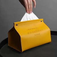 Simple Tissue Case Box Container Leather Retro Toilet Pumping box Car Towel Napkin Papers Bag Holder Box Case Pouch Table Decor#