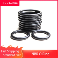 CS 2.62mm,High oil resistance Nitrile O-Ring,NBR Rubber Seal O Ring,Thickness 2.62mm,ID 1.24-221.92mm
