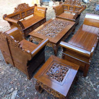 kursi tamu mewah elegan, kursi teras depan rumah, kursi tamu madura , kursi tamu kayu jati asli pr