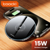 Toocki PD 15W Wireless Charger Pad Fast Wireless Charging Station For iPhone 15 14 13 12 Huawei Xiaomi Samsung S23 S22 S21 S20
