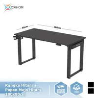 Oxihom Meja FL40 dengan Papan Meja FP Series Meja Kantor Belajar Gaming Hidrolik Naik Turun Kokoh Ku