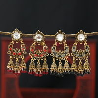復古印度泰國鳥籠燈籠流蘇耳釘女夸張個性氣質耳環民族風藏式耳飾