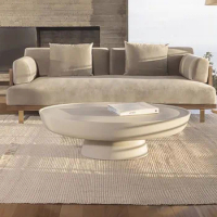 Living Room Coffee Table Modern Home Ornament Unique Coffee Table Platform Nordic Round Topper White Luxury Mesinha Home Decor