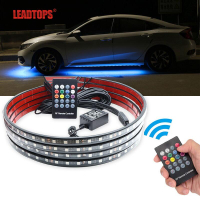 汽車底燈 柔性燈條 LED 車底燈 遙控 APP 控制 車載 LED 霓虹燈 RGB 裝飾氛圍燈 汽車燈帶