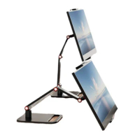 Portable Monitor Desk Holder Metal Stand 16 Inch Universal Expandable Display Base Vesa Mount External Vertical Screen Expansion