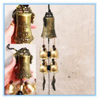 Shopkeepers Bell Wireless Doorbell for Door Opening Doorbell Wind Chimes Wooden Bells Entrance Alert Door Hanging Decoration 차임벨