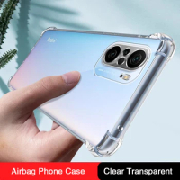 Crystal Clear Phone Case for Redmi K40 Pro Plus K40Pro ProPlus K40S 5G Gaming Airbag Shockproof Silicone Transparent Cover Funda