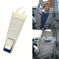 1PC Car Umbrella Cover Foldable Dual Purpose Hanging Rear Seat Back Organizer Waterproof Car Storage Bag Interior Storage