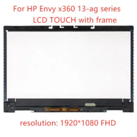 13.3" LCD For HP ENVY X360 13-AG 13-ag0010ur 13-ag0020ur 13-AG Series LED Display Touch Screen Digitizer Assembly Frame FHD