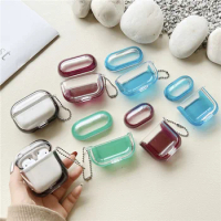 Colorful Jelly Case For Airpods Silicone Cute Liquid Quicksand Waterfall PC Clear Hard Cover for AirPods 3 Air Pods Air Pro 2