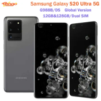 Samsung Galaxy S20 Ultra 5G Duos G988B/DS 128GB Global V 6.9" 12GB 4 Cameras Dual Sim Octa Core Exynos 990 Original Cellphone