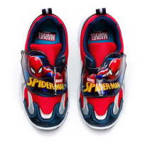 【Disney 迪士尼】蜘蛛人 Marvel 漫威 童電燈運動鞋-紅色(童鞋 兒童運動鞋 布鞋)