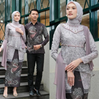 Kebaya Kaluna Series by Faisyadress Free Selendang+ Belt Kebaya Sabira Set Tunik Batik Wisuda Lebara