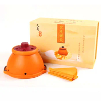Silica gel smoke-control open-fire MOXIBUSTION instrument chest back belly warm uterine pain relief fatigue sent moxa column