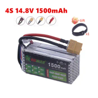 4S 14.8V 1500mAh 60C Lipo Battery with XT30 XT60 T Connector Softcase Lipo Battery for RC Car Truck 