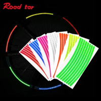 Roadstar Reflective Bike Wheel Sticker High Visibility Self-Adhesive Warning Fit for Car Bicycle Motor