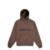 ESSENTIALS SSENSE PULLOVER HOODIE APPLIQUE LOGO RAIN DRUM