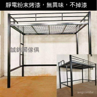 🔥快速出貨🔥 附發票 熱賣 網格 高架床 單上層床架 上下床 小戶型 省空間床架 鐵藝床 單人床 閣樓床 可客製  yhIjJC