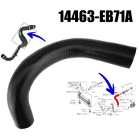 OE 14463-EB71A 14463-EC01A Intercooler Turbo Hose Suitable for Nissan NP300 Navara Pathfinder 2.5Dci Pickup Frontier II D40 YD25
