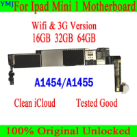 Free Shipping Mainboard A1432 Wifi&amp;A1454/A1455 3G Version For IPad MINI 1 Motherboard Original Unlock Logic Board Clean ICloud