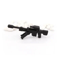 Modern Military Weapons AW50F Sniper Rifle Army Gun Soldier Swat Police Bricks Blocks Model Building Kits Figures Mini Toys