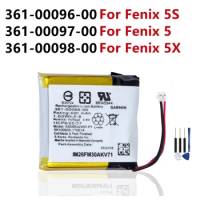 New Watch Battery 361-00097-00 361-00096-00 361-00098-00 For Garmin Fenix 5 Fenix 5S 5X Fenix 6 Replacement Battery + Tools