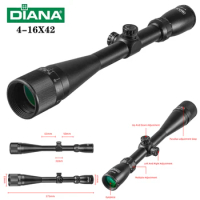 DIANA 4-16X42 Tactical Rifle scope Mil Dot Reticle Optical Sight Hunting Optics Scope Air Gun Spotting scope for rifle hunting
