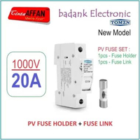 [20A] Solar PV Fuse Holder DC 1000V with Fuses 20A Solar Panel Surya
