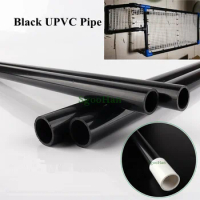 1 Piece OD 20~75mm Black UPVC Pipe Aquarium Fish Tank PVC Tube Pipe Garden Irrigation Watering Pipe 49~50cm Long