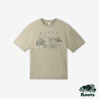 【Roots】Roots 男裝- SOMBRIO OUTDOOR寬版短袖T恤(沙色)