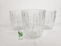 Souvenir Cangkir Moz Wine Kaca Aesthetic Motif Kristal Bening Polos
