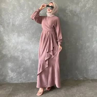 NABILLA MAXI DRESS CRINCLE AIRFLOW ,DRES PESTA KONDANGAN TERBARU, Gamis remaja kekinian GAMIS LEBARA