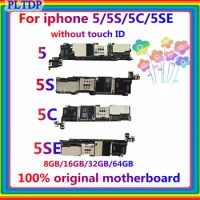 Original Unlocked No Touch ID For IPhone 5 5S 5SE 5C 6 Plus 6S Plus Motherboard 100% Tested Logic Board Clean ICloud Mainboard