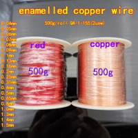 500g/roll Enamelled Wire 0.5 0.13 0.25 0.4 0.16 0.8 0.09 1.3mm Polyurethane Magnet copper wire Winding wire for Motor voice coil