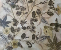 Kulit kambing Ecoprint lembaran model 1