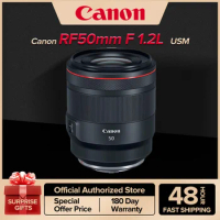 Canon RF 50MM F1.2 USM Large Aperture Standard Fixed Focus Portrait Red Circle Autofocus Full Frame Mirrorless Camera Lens