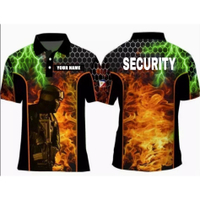 lkNew FashionSecurity T Shirt Guard Uniforms with Patches for Men Security Orange Green High Quality